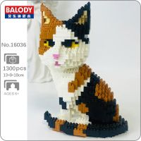 Balody 16036 Animal World Persian Cat Tabby Kitten Sit Pet Doll DIY Mini Diamond Blocks Bricks Building Toy for Children no Box