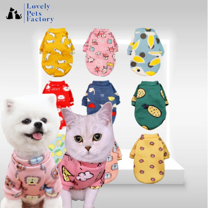 Fashion Pet shirt Cute Pet shirt Dog Cat shirt Baju Kucing Cantik Baju ...