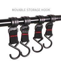 5pcs Outdoor Camping Moveable Hooks Detachable S-Shaped Hooks Hanging Storage Rack Multifunctional Outdoor Tools