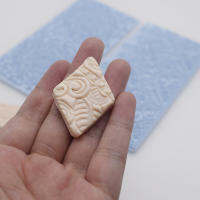 Clay Texture emboss Mat Designer Diy Clay Jewelry Large Lace Mandala Flower Vein Accessorie Tools 2 Different Pattern