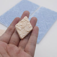 Clay Texture Emboss Mat Designer Diy Clay Jewelry Pendant Lace Mandala Flower Leaf Vein Accessorie Tools 2 Different Pattern