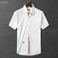 คุณภาพสูงชายแขนยาวครึ่งแขนปักลายผึ้งน้อยเสื้อทำงานสไตล์อังกฤษ2023ฤดูใบไม้ผลิ/ฤดูร้อน