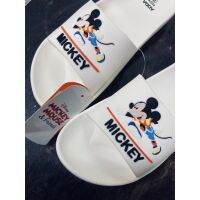 ลด150 บาท Mickey Mouse ลิขสิทธิ์แท้จากAdda  รองเท้าแตะแบบสวมผู้หญิง สีขาว น่ารักมาก เบาสบายใส่ทน ลงน้ำได้ แห้งง่าย ไม่เหม็นเท้า