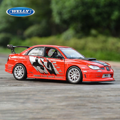 WELLY 1:24 APR Subaru Lmpreza Performance Alloy Car Diecasts &amp; Toy Vehicles Car Model Miniature Scale Model Car Toy For Children