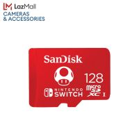 SanDisk and Nintendo Cobranded microSDXC, SQXAO, 128GB, U3, C10, UHS-1, 100MB/s R, 90MB/s (SDSQXAO-128G-GN3ZN)