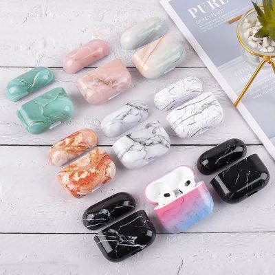 【CC】 Marble Patten for AirPods 2 3 1 Hard Plastic Cover pro Pro2 Earphone Protetcive Funda Air Pods