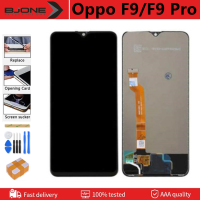 จอ LCD แบบดั้งเดิมสำหรับ หน้าจอOppo F9/F9 Pro CPH1823 CPH1881 CPH1825ดิจิไทเซอร์จอแสดงผล LCD หน้าจอแบบสัมผัสหน้าจอสมบูรณ์6.3นิ้ว