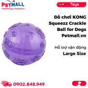 Đồ chơi KONG Squeezz Crackle Ball for Dogs Large Size