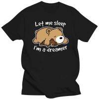 Bear Sleeping On Tummy Printing Mens Tshirt Breathable Comfortable Tops Oversized S XXXL Tshirts Mens Casual Summer Tshirt XS-6XL