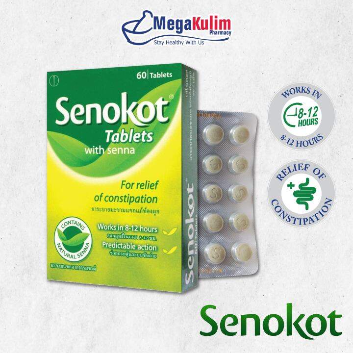 Senokot Tablets With Senna 60’s | Lazada