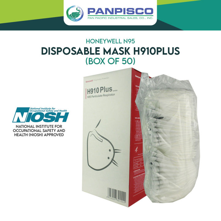 Panpisco Honeywell N 95 Disposable Mask H910PLUS (Box of 50) | Lazada PH