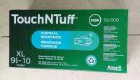 Ansell TouchNTuffถุงมือแอนเซลรหัส92-600ไนไตร์ทสีเขียวกล่องมี50คู่ใช้ในห้องแลปสัมผัสเคมี น้ำมันได้ดี(สินค้านำเข้า)