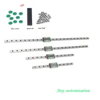 รางเส้นตรงสไลด์ CNC ขนาดเล็ก MGN 1ชิ้น + ตัวนำรางเส้นตรง1ชิ้น800มม. 600 500 450 400 350 300 MGN7 MGN15 MGN9 MGN12 MGN