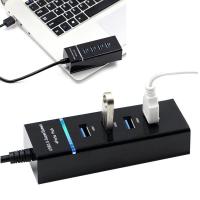 [HOT HAIXWLXKWW 589] 4พอร์ต USB 3.0/2.0 HUB Splitter การขยายตัวความเร็วสูงสำหรับอะแดปเตอร์แล็ปท็อปเดสก์ท็อป