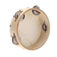 10X 6in Hand Held Tambourine Drum Bell Metal Jingles Percussion Musical Toy for KTV Party Kids Games