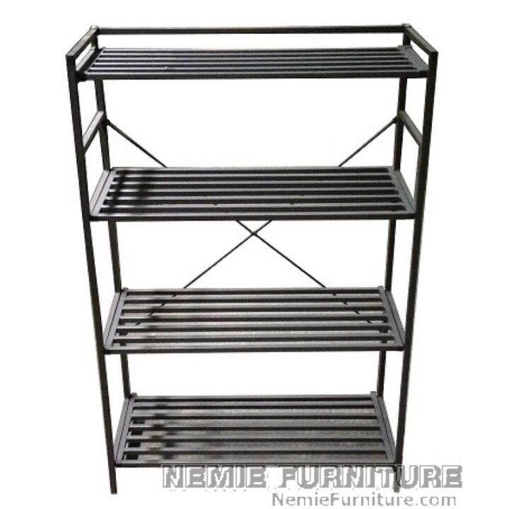 shoe rack Foldable Metal Rack Adjustable Shelves Shoe Rack Plant Stand