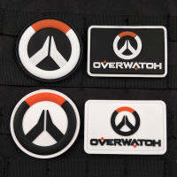 พีวีซียางตะขอและห่วงตราเกมตลก Overwatch แพทช์โอ๊ยกระเป๋าแพ็คอุปกรณ์เสื้อผ้าผู้ชายทหารที่กำหนดเองกระเป๋าเป้สะพายหลังสติกเกอร์