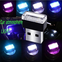 USB 5 Colors LED Mini Car Interior Wireless Atmosphere Light Mini Gifts Lighting Kit Atmosphere Interior Car Styling Decorations