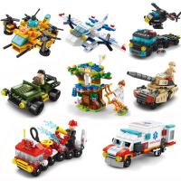 Creative City Series 41703 Friendship Tree House Ambulances Fire Engine Helicopter Building Blocks Kit Bricks SWAT Car Model Toy Building Sets