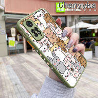 เคส Chenyyka สำหรับ Xiaomi MI Redmi โน๊ต11 Note 11 S Poco M4 Pro 5G Note 11 5G Note 11T Note 11 SE การ์ตูนสัตว์น่ารักคล้ายฝ้าแฟชั่นแข็งขอบเคสนิ่มใส่โทรศัพท์รูปแบบเคสซิลิโคนป้องกันเลนส์กล้องคลุมทั้งหมด