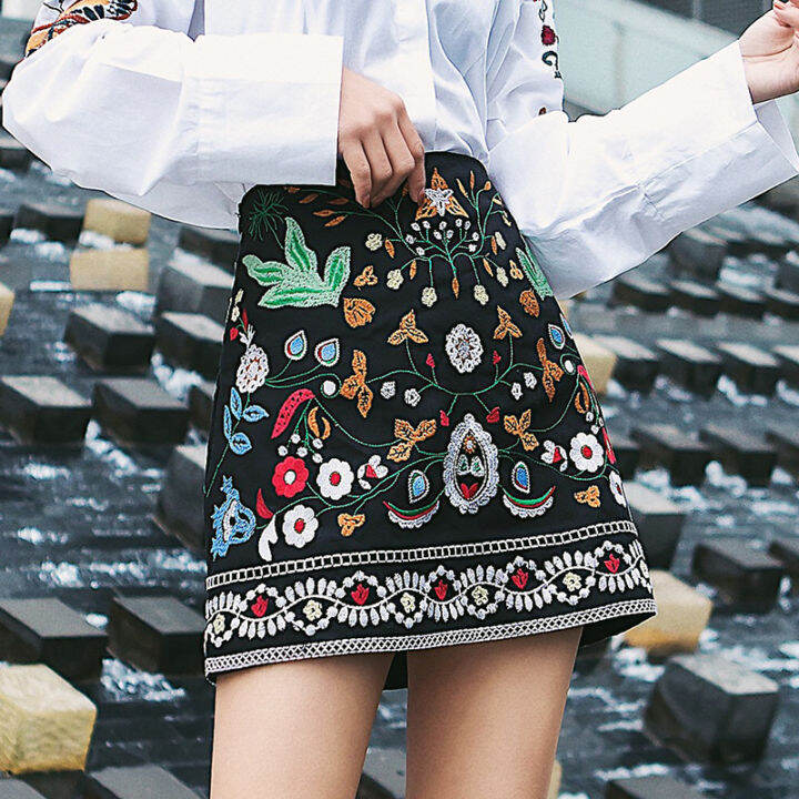 Heavy hotsell embroidered skirt