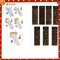 BUSH 12 Sheets พีวีซีพีวีซี สติกเกอร์ติดผนัง เรซิน หลากสี สติกเกอร์ประกายแวววาว สติกเกอร์ดาราศาสตร์ สติกเกอร์กลิตเตอร์ ดีไอวาย