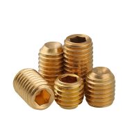 2/5/10pcs M3 M4 M5 M6 M8 M10 Brass Copper Hex Hexagon Socket Allen Cup Point Grub Screws Set Screws Bolts Length 3-20mm