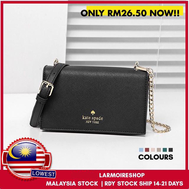 Ready Stock Malaysia Kate Spade Folded Over Plain Classic Sling Bag  Shoulder Bag | Lazada