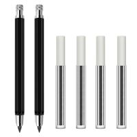 2 Pieces 5.6mm Metal Lead Holder Automatic Mechanical Graphite Pencil for Drawing Shading Crafting Art Sketching