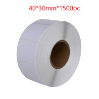 1500pcs Thermal Paper Self-adhesive Tags Household Roll Oil Proof Waterproof Blank White Mail Freezer Label Anti Scratch Sticker