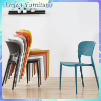 ?Perfect Furniture? เก้าอี้กินข้าว สไตล์โมเดิร์น พนักพิงกลางหลัง เก้าอี้ เก้าอี้ทำงาน เก้าอี้พลาสติก เก้าอี้มินิมอล modern chair ?พร้อมส่ง?