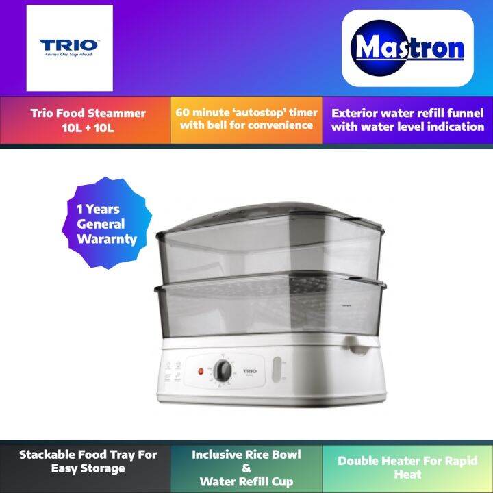 Trio Food Steamer 20L Pengukus Makanan 20L TFS18 Lazada