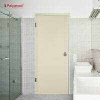 ส่งฟรี!! Polywood โพลีวูด - ประตู PVC  รุ่น TD-1 THAIDOOR บานเรียบ สีครีม สำหรับห้องน้ำ