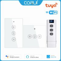 CORUI Tuya WiFi+RF433 Smart Light Dimmer Switch EU/US 2/3 Way Multi-Control Switch Work With Alexa Google Home Smart Life