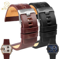 ของแท้ลูกวัวซ่อนหนัง Watch Bands สำหรับดีเซล DZ4344 4323 1657สายนาฬิกาผู้ชายนาฬิกาข้อมือวง26มิลลิเมตร27มิลลิเมตร28มิลลิเมตร30มิลลิเมตร32มิลลิเมตร