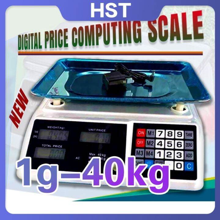 New Digital Weighing Scale Food Computing 1Kg To 40Kg HST Lazada PH