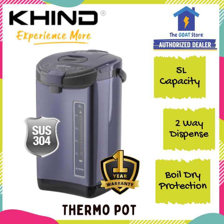 Khind Electric Thermo Pot 5L AP500C Lazada