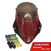 ¥ ₪ อะแดปเตอร์ยึดแผ่นฝาปิดรูที่ดัดแปลง Kaca Spion Motor ยึดแบบหนีบสำหรับ Kawasaki Ninja 400 Ninja400 2010-2021