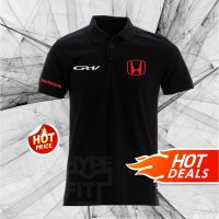 2023 New Fashion  NEW Honda CR-V Polo Car T-Shirt Black Red White Gray Blue Color Available，Size: XS-6XL Contact seller for personalized customization of name and logo