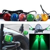 【CW】✿☫  2pcs strobe motorcycle eye Hawk-Eye Llight turn indicator light flashing 12v green yellow