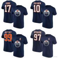 High volume jerseys Hot NHL Edmonton Oilers Hockey Jersey Kurri Gretzky Mcdavid Tikkanen Tshirt Tops Short Sleeve Loose Unisex s