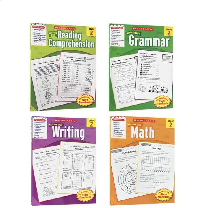 Scholastic Success with math / writing / reading / grammar, Grade2 ...