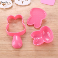 Family Flower Flash Sale 4ชิ้น/เซ็ต CUTE Rabbit Shape ซูชิแม่พิมพ์ข้าวลูกแม่พิมพ์ Bento สำหรับเด็กทารก