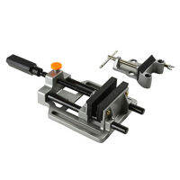 100mm Quick Release Drill Vise Heavy-duty Die-cast Aluminum Alloy Release Button for Drill Presses Work Benches