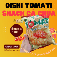 COMBO10 Bánh Snack Bim Bim Vị Cà Chua Oishi Tomati - 40g