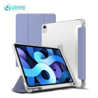 GOOYIYO ช่องเสียบปากกาสำหรับ Case iPad 2021 9th 10.2 Pro 11 2020แท็บเล็ตของขวัญสติกเกอร์ติดรถยนต์ที่ตั้ง TPU สำหรับ iPad Air 4 Mini 5 tcubjb