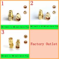 [HF14] 2ชิ้น/ล็อต SMA To SMA Quick Plug Connector SMA To SMA ชายปลั๊ก Amp;