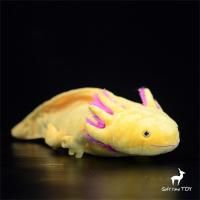 Axolotl ของเล่นตุ๊กตาซาลาแมนเดอร์นิวท์ Plushie รูปแบบใหม่น่ารักสมจริงสัตว์จำลองตุ๊กตายัดไส้ Kawai ของขวัญของเล่นเด็ก