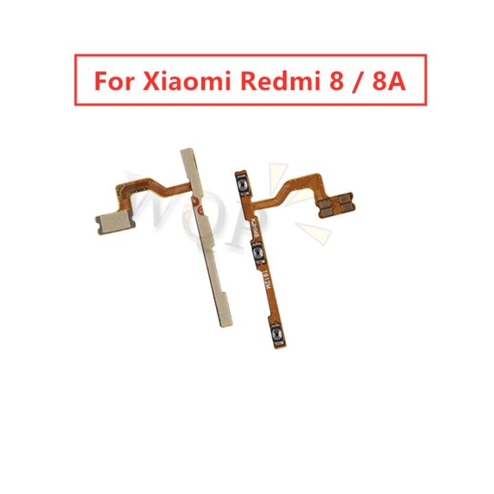 สำหรับ Xiaomi Redmi 8 /Redmi 8a ปริมาณพลังงานสายเคเบิลงอได้ปุ่มคีย์ด้านข้างสวิทช์ปิดสายเคเบิ้ลยืดหยุ่นสำหรับอะไหล่ซ่อม8a