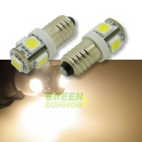 (4pcsLot) E10 EY10 5-SMD 5050 LED Miniature Screw Bulb for DIY LIONEL DC 12V Warm White Blue Pink Green Iceblue Lights